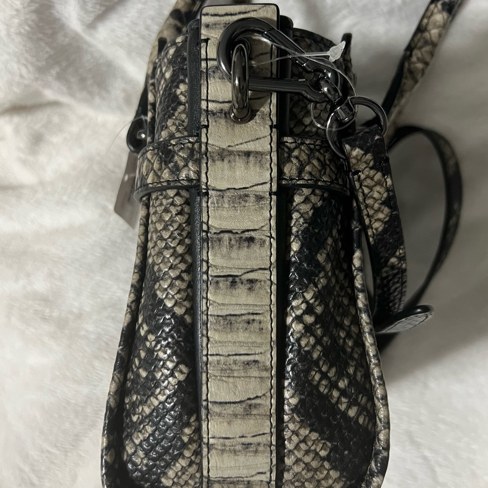 Coach Python-Print Top-Handle Satchel in Neutral … - image 3